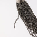 SAINT LAURENT Kate Tassel Chain Shoulder Bag Leather Black Silver Auth bs30026-16