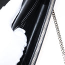 SAINT LAURENT Kate Tassel Chain Shoulder Bag Leather Black Silver Auth bs30026-19