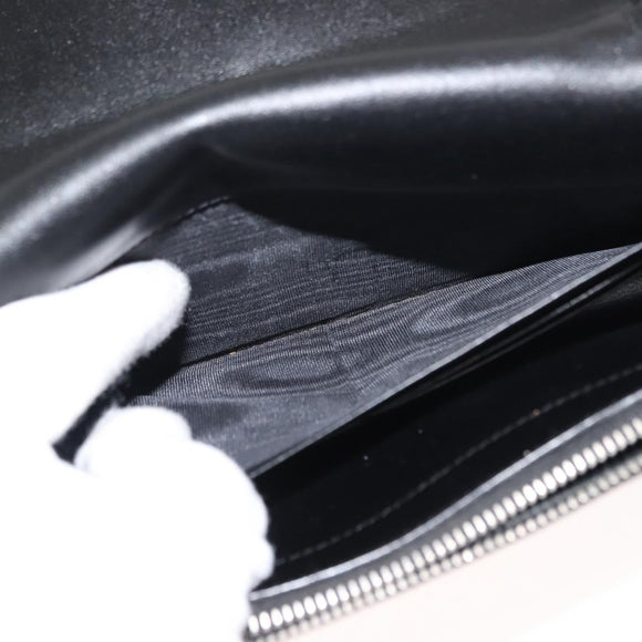 SAINT LAURENT Kate Tassel Chain Shoulder Bag Leather Black Silver Auth bs30026