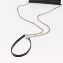 SAINT LAURENT Kate Tassel Chain Shoulder Bag Leather Black Silver Auth bs30026-7