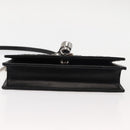 SAINT LAURENT Kate Tassel Chain Shoulder Bag Leather Black Silver Auth bs30026-9