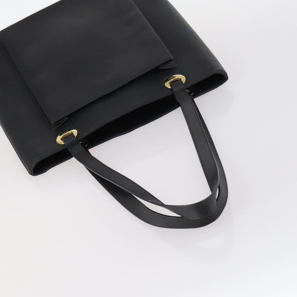 GUCCI Shoulder Bag Leather Enamel 5Set Brown Black Auth bs30027