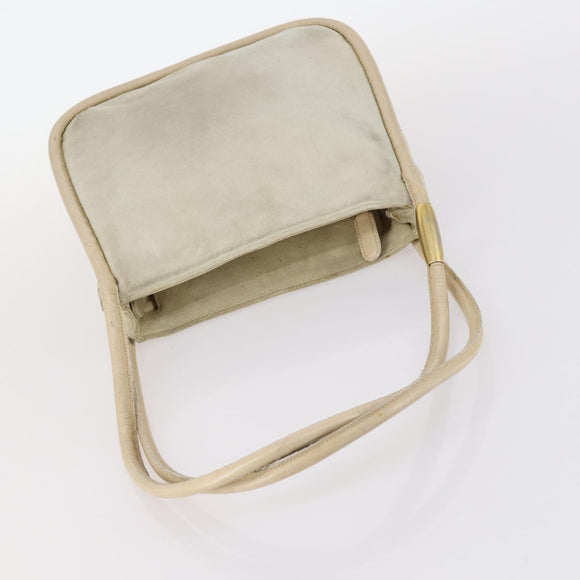 GUCCI Shoulder Bag Leather Enamel 5Set Brown Black Auth bs30027