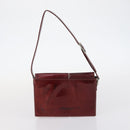 GUCCI Shoulder Bag Leather Enamel 5Set Brown Black Auth bs30027-23