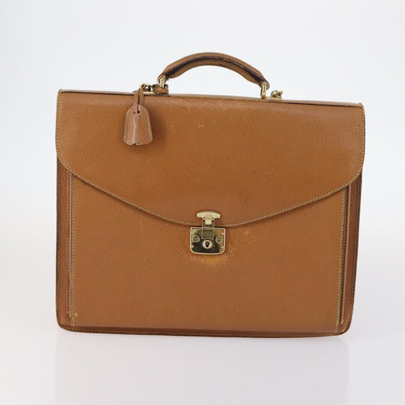 GUCCI Shoulder Bag Leather Enamel 5Set Brown Black Auth bs30027