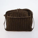 BOTTEGA VENETA Shoulder Bag Nylon 6 Set Brown Black beige Auth bs30029-22