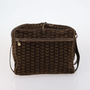 BOTTEGA VENETA Shoulder Bag Nylon 6 Set Brown Black beige Auth bs30029-23