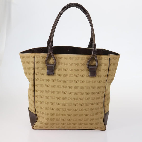 BOTTEGA VENETA Shoulder Bag Nylon 6 Set Brown Black beige Auth bs30029