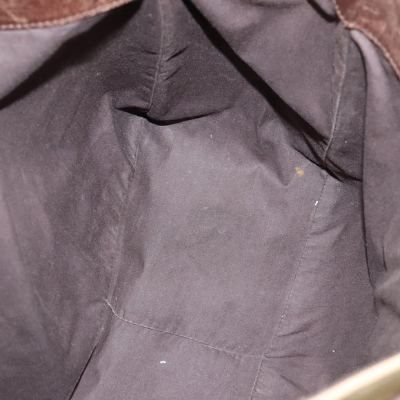 BOTTEGA VENETA Shoulder Bag Nylon 6 Set Brown Black beige Auth bs30029