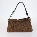 BOTTEGA VENETA Shoulder Bag Nylon 6 Set Brown Black beige Auth bs30029-7