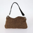 BOTTEGA VENETA Shoulder Bag Nylon 6 Set Brown Black beige Auth bs30029-8