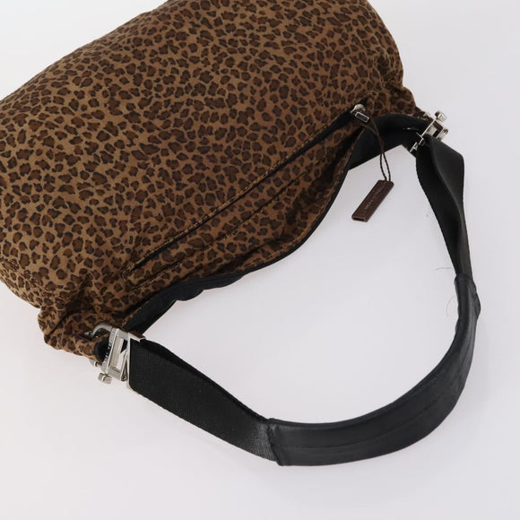 BOTTEGA VENETA Shoulder Bag Nylon 6 Set Brown Black beige Auth bs30029