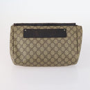 GUCCI GG Supreme Tote Bag PVC Canvas 3Set Beige Gold Auth bs30030-10