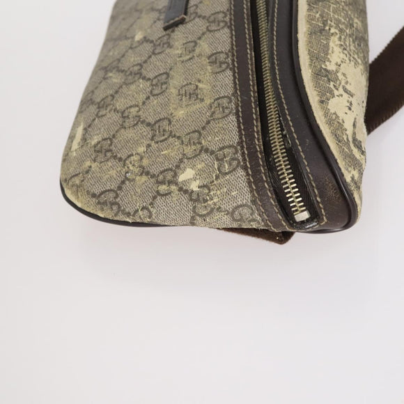 GUCCI GG Supreme Tote Bag PVC Canvas 3Set Beige Gold Auth bs30030