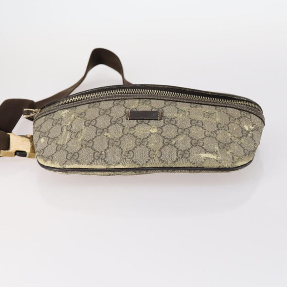 GUCCI GG Supreme Tote Bag PVC Canvas 3Set Beige Gold Auth bs30030