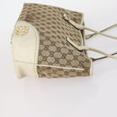 GUCCI GG Supreme Tote Bag PVC Canvas 3Set Beige Gold Auth bs30030-4