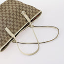 GUCCI GG Supreme Tote Bag PVC Canvas 3Set Beige Gold Auth bs30030-5