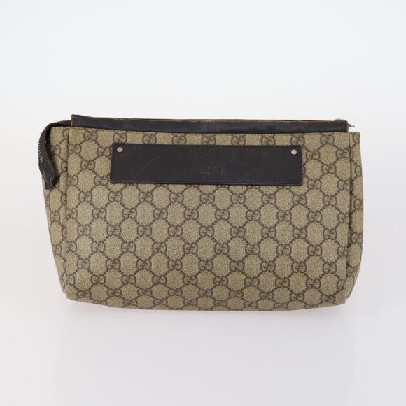 GUCCI GG Supreme Tote Bag PVC Canvas 3Set Beige Gold Auth bs30030