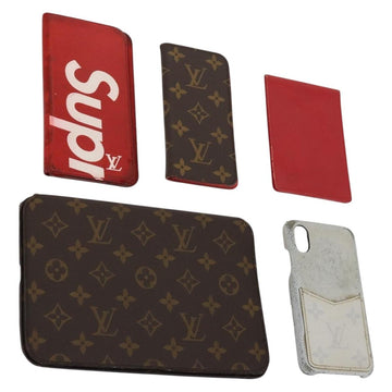 LOUIS VUITTON Monogram Epi Wallet 5 Set Red White LV Auth bs30031