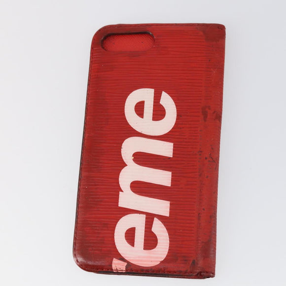 LOUIS VUITTON Monogram Epi Wallet 5 Set Red White LV Auth bs30031