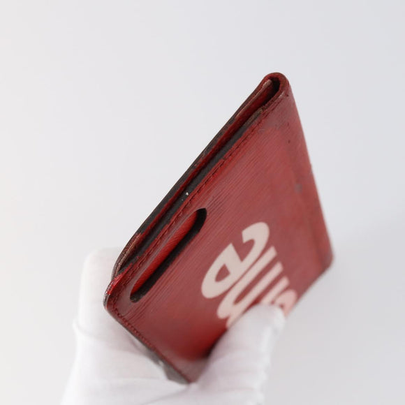 LOUIS VUITTON Monogram Epi Wallet 5 Set Red White LV Auth bs30031