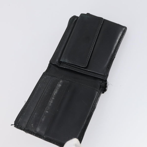 GUCCI GG Canvas Wallet Leather 10 Set Beige Black Auth bs30034