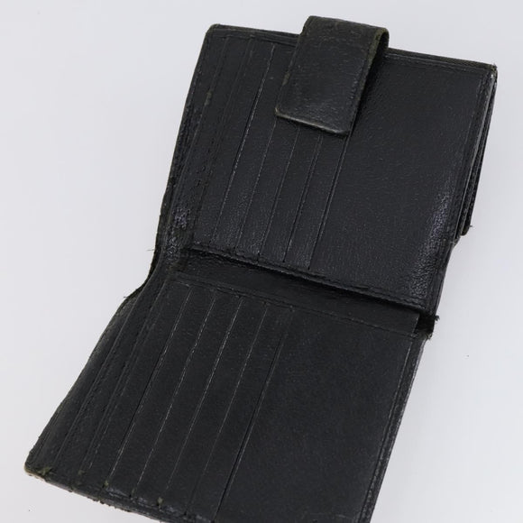 GUCCI GG Canvas Wallet Leather 10 Set Beige Black Auth bs30034