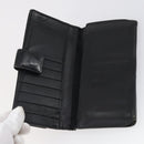 GUCCI GG Supreme Canvas Wallet PVC 7 Set Beige Black Auth bs30035-14