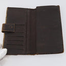 GUCCI GG Supreme Canvas Wallet PVC 7 Set Beige Black Auth bs30035-15