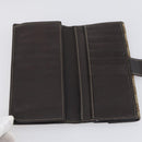 GUCCI GG Supreme Canvas Wallet PVC 7 Set Beige Black Auth bs30035-18