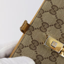 GUCCI GG Supreme Canvas Wallet PVC 7 Set Beige Black Auth bs30035-4