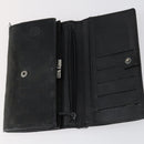 GUCCI GG Supreme Canvas Wallet PVC 7 Set Beige Black Auth bs30035-7