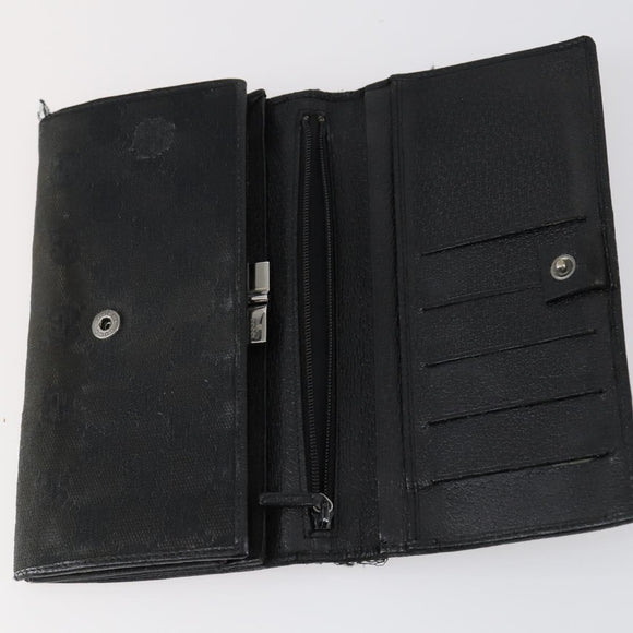 GUCCI GG Supreme Canvas Wallet PVC 7 Set Beige Black Auth bs30035