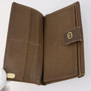 GUCCI GG Supreme Canvas Wallet PVC 7 Set Beige Black Auth bs30035-9