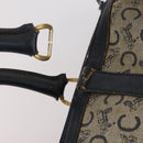 CELINE Macadam Canvas Hand Bag PVC Canvas 6 Set Beige Navy black Auth bs30037-10