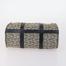 CELINE Macadam Canvas Hand Bag PVC Canvas 6 Set Beige Navy black Auth bs30037-11