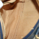 CELINE Macadam Canvas Hand Bag PVC Canvas 6 Set Beige Navy black Auth bs30037-12