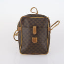 CELINE Macadam Canvas Hand Bag PVC Canvas 6 Set Beige Navy black Auth bs30037-13