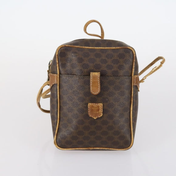 CELINE Macadam Canvas Hand Bag PVC Canvas 6 Set Beige Navy black Auth bs30037