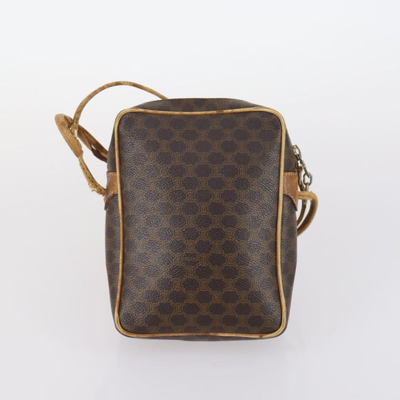 CELINE Macadam Canvas Hand Bag PVC Canvas 6 Set Beige Navy black Auth bs30037