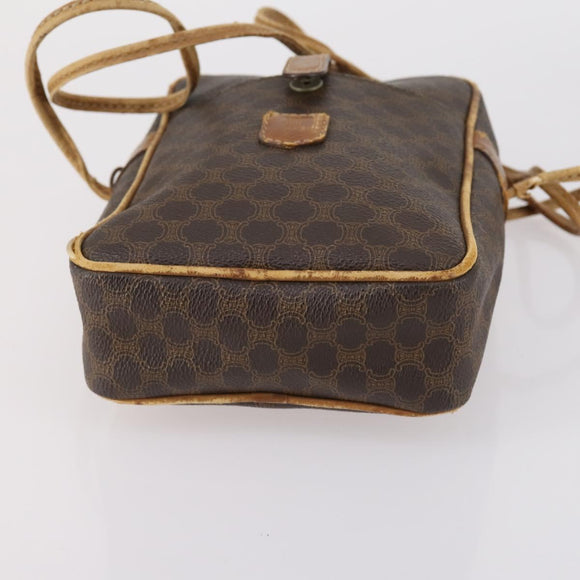 CELINE Macadam Canvas Hand Bag PVC Canvas 6 Set Beige Navy black Auth bs30037