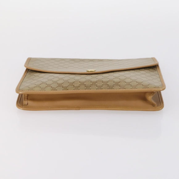 CELINE Macadam Canvas Hand Bag PVC Canvas 6 Set Beige Navy black Auth bs30037