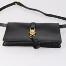 CELINE Macadam Canvas Hand Bag PVC Canvas 6 Set Beige Navy black Auth bs30037-27