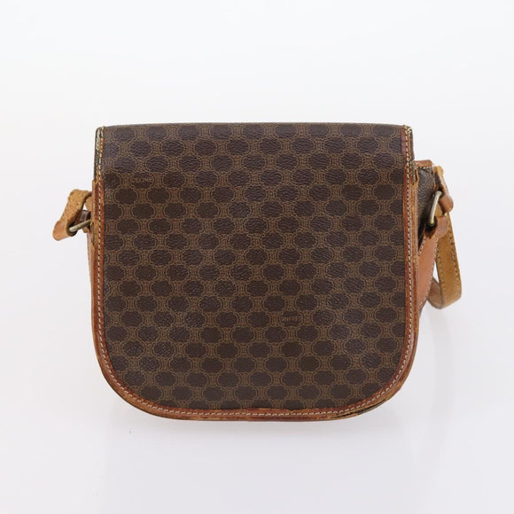 CELINE Macadam Canvas Hand Bag PVC Canvas 6 Set Beige Navy black Auth bs30037