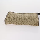 CELINE Macadam Canvas Hand Bag PVC Canvas 6 Set Beige Navy black Auth bs30037-5