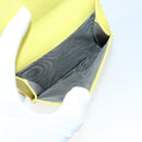 Salvatore Ferragamo Gancini Wallet Leather 11 pieces Black Yellow Auth bs30038-6