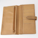 HERMES Wallet Leather Canvas 7 Set Beige Black Brown Auth bs30039-10