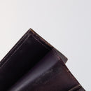 HERMES Wallet Leather Canvas 7 Set Beige Black Brown Auth bs30039-14