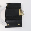 CHANEL Wallet Leather 6 Set Black Blue CC Auth bs30040-6