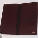 CARTIER Must Line Wallet Leather 13 Set Bordeaux Auth bs30041-10